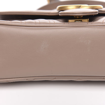 Gucci Calfskin Matelasse Small GG Marmont Shoulder Bag Porcelain Rose 11 of 12