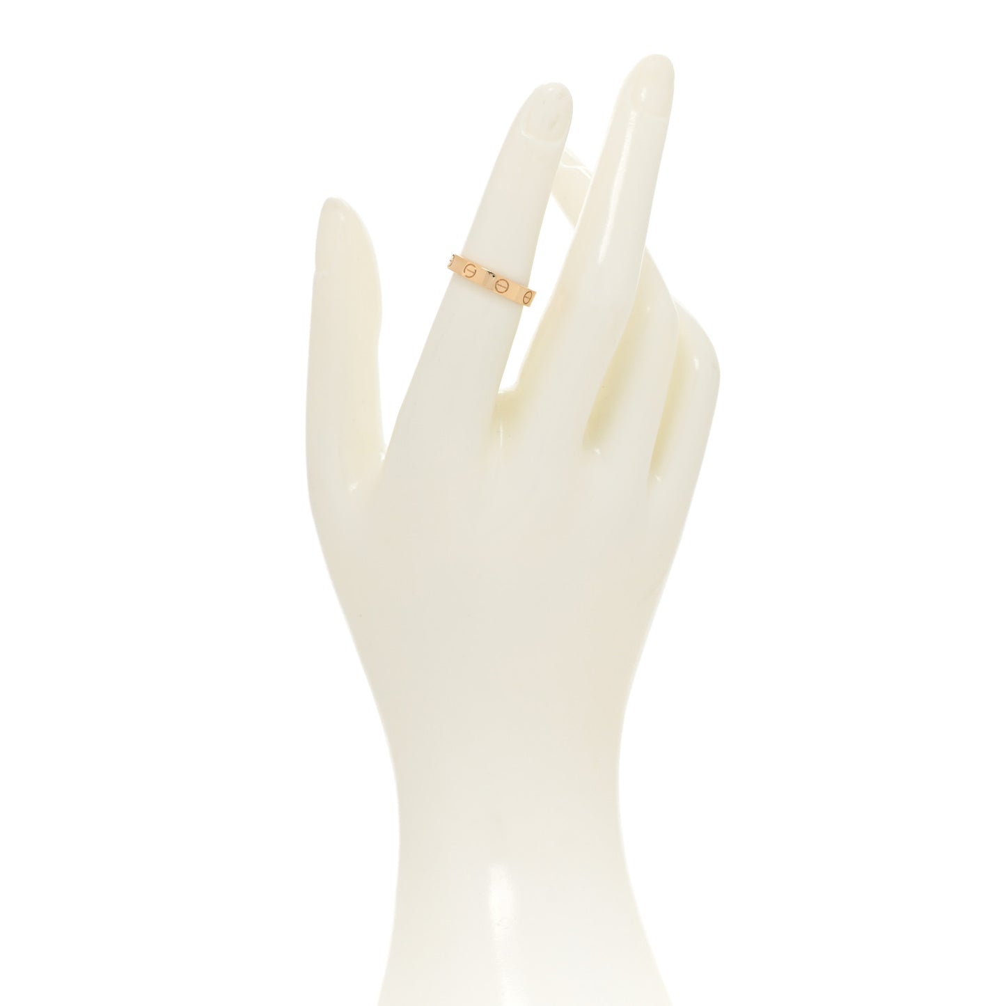 18K Yellow Gold 3.5mm LOVE Wedding Band Ring 52 6