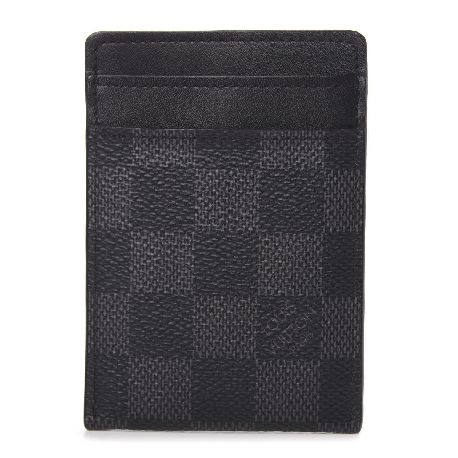 Louis Vuitton Damier Graphite Pince Card Holder Bill Clip 1 of 5