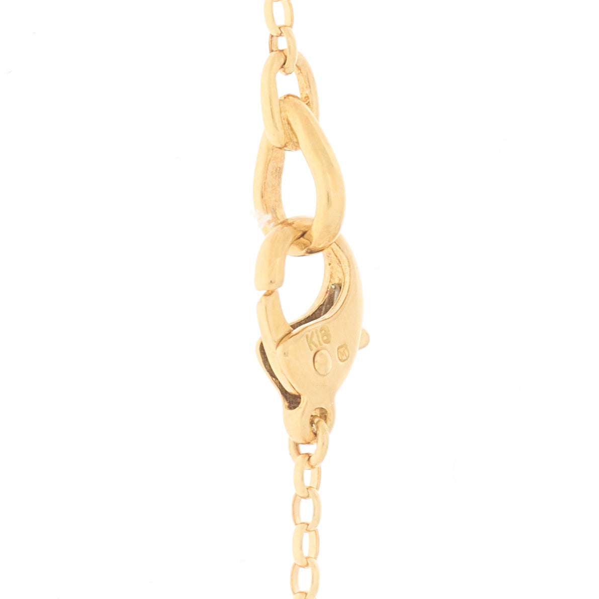 18K Yellow Gold Akoya Cultured Pearl 7.5-8mm Charms Necklace