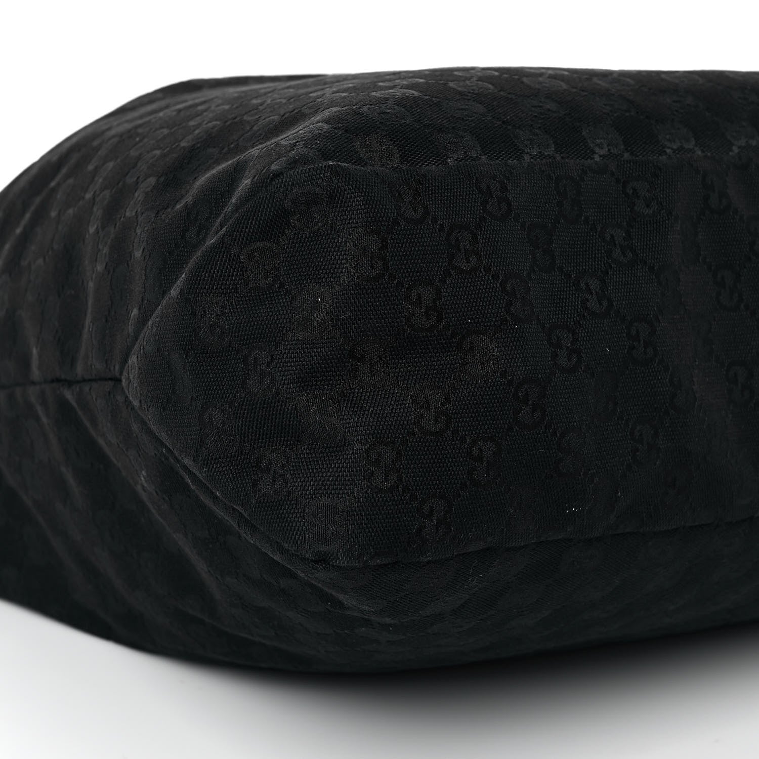 Gucci Monogram Large Zebra Horsebit Chain Hobo Black 8 of 10