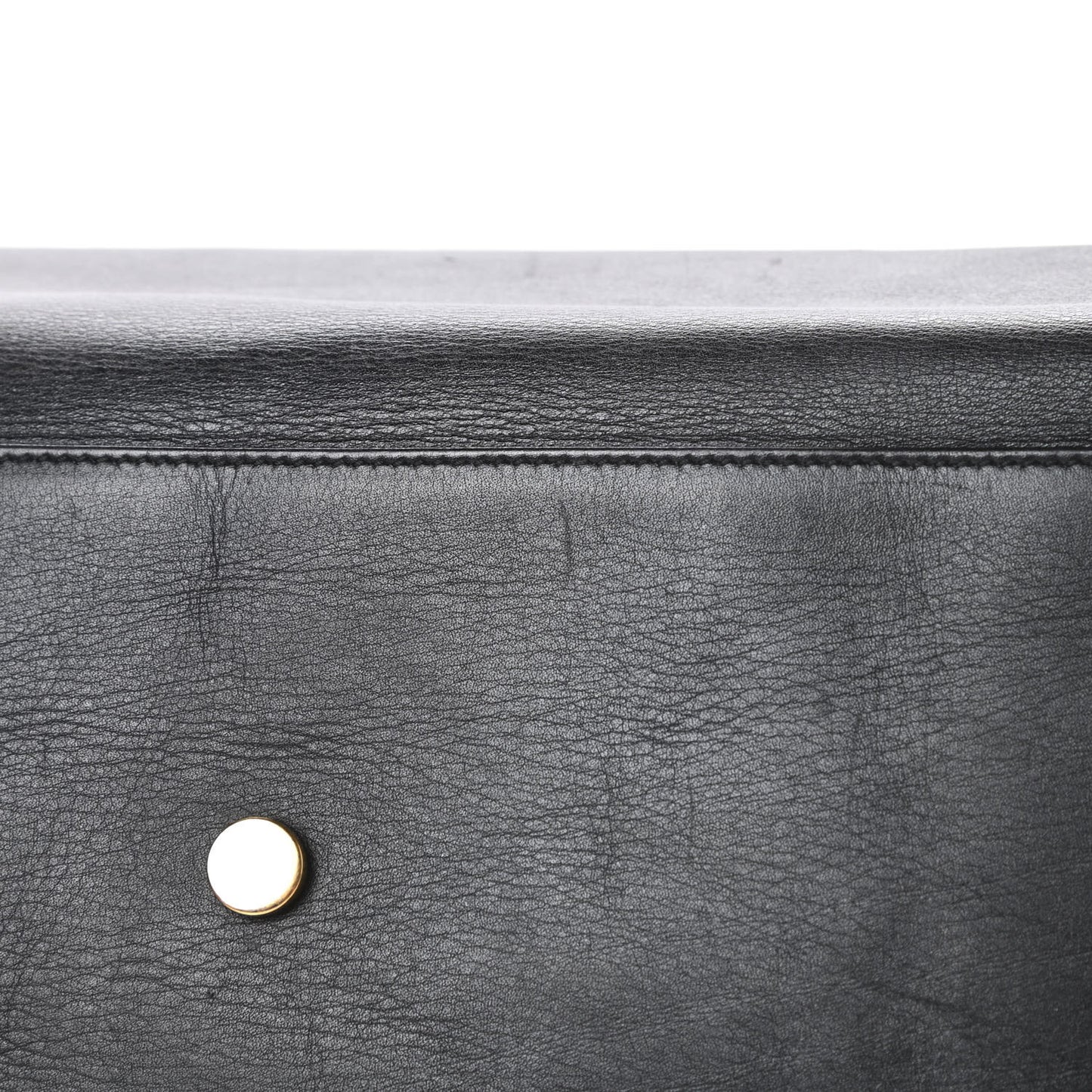 Calfskin Suede Reversible East West Shopper Tote Black