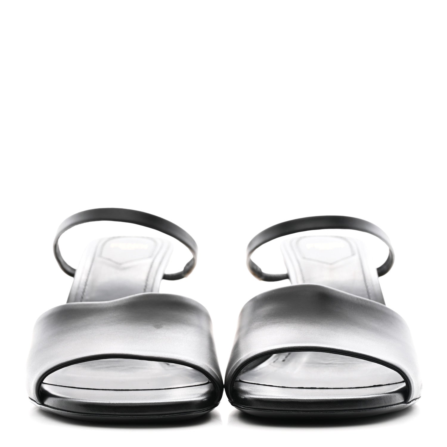 Fendi Calfskin Fendi First Mule Sandals 39 Black 1776882