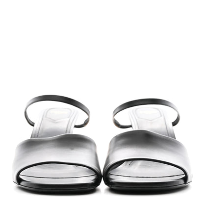 Fendi Calfskin Fendi First Mule Sandals 39 Black 3 of 9