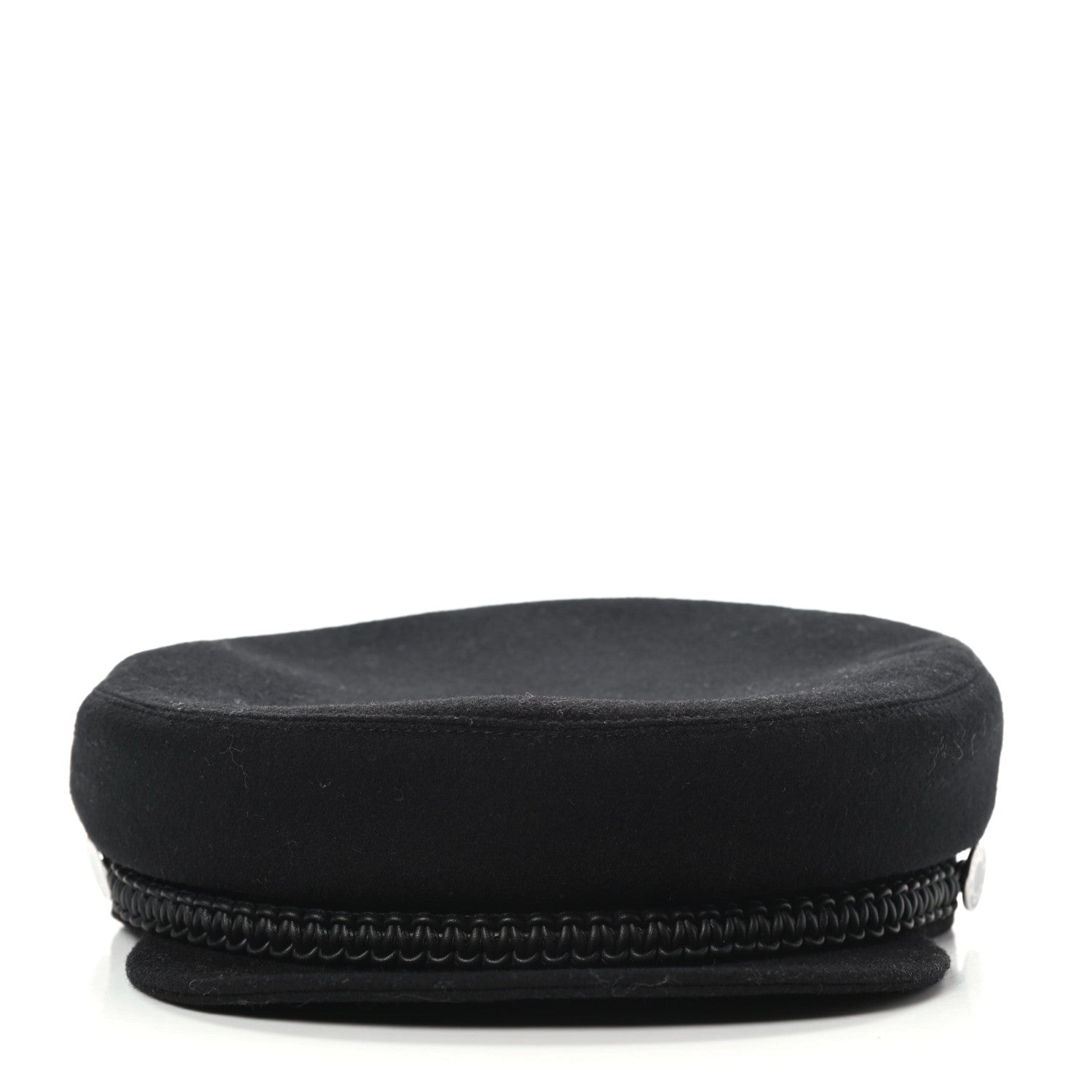 Hermes Cashmere Swift Womens Deauville Cap 58 Black 5 of 7