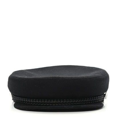 Hermes Cashmere Swift Womens Deauville Cap 58 Black 5 of 7
