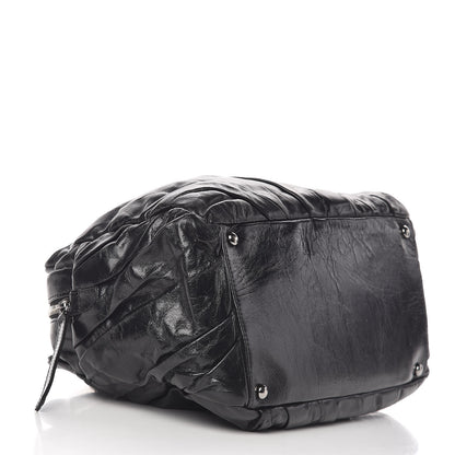 Chanel Glazed Calfskin Twisted Tote Black 4 of 15