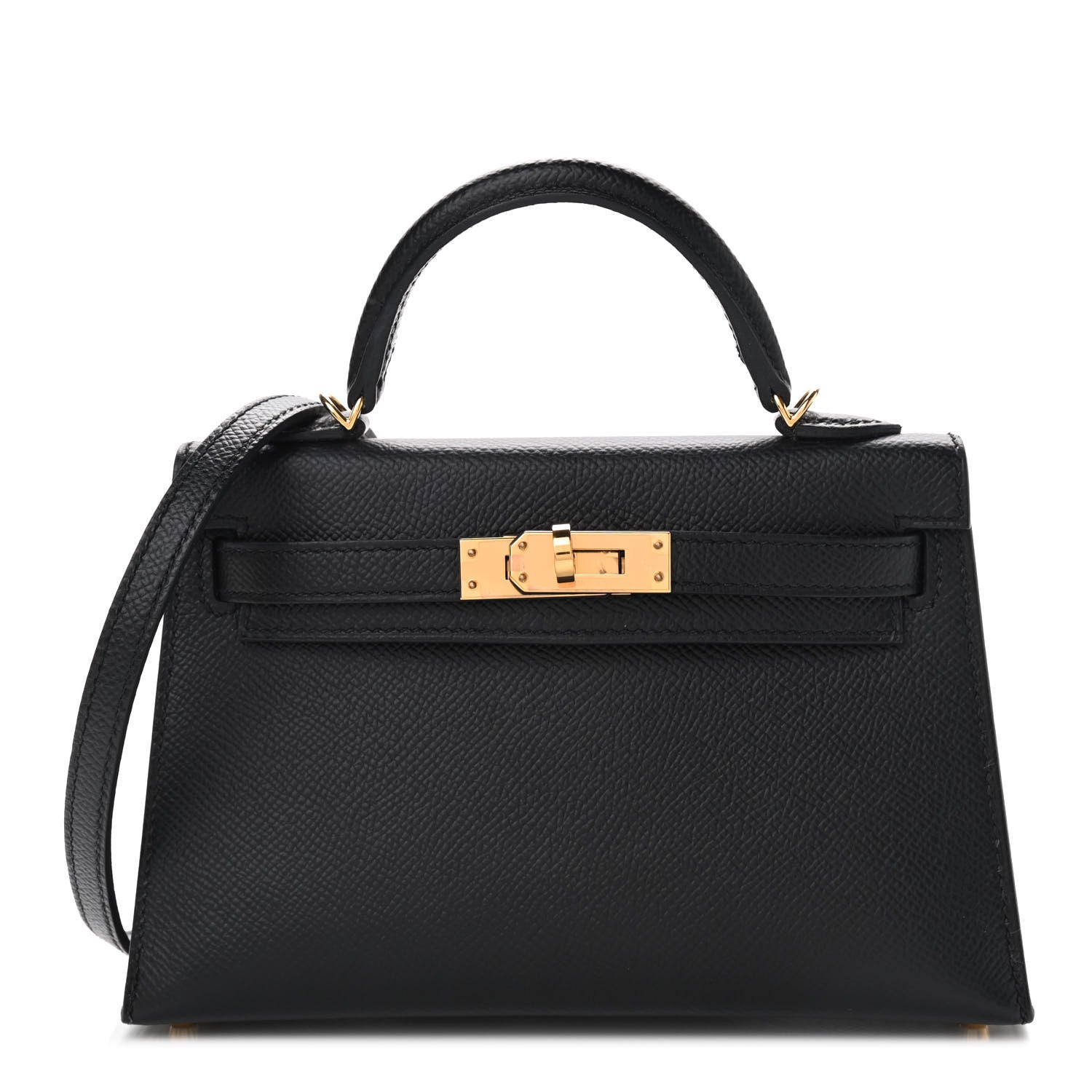 Hermes Epsom Mini Kelly Sellier 20 Black 1 of 9