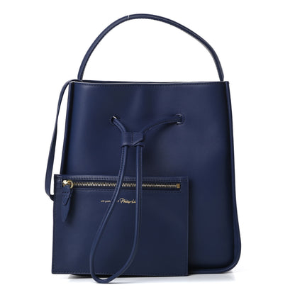 3.1 Phillip Lim Smooth Calfskin Small Soleil Bucket Bag Midnight Blue 1 of 13