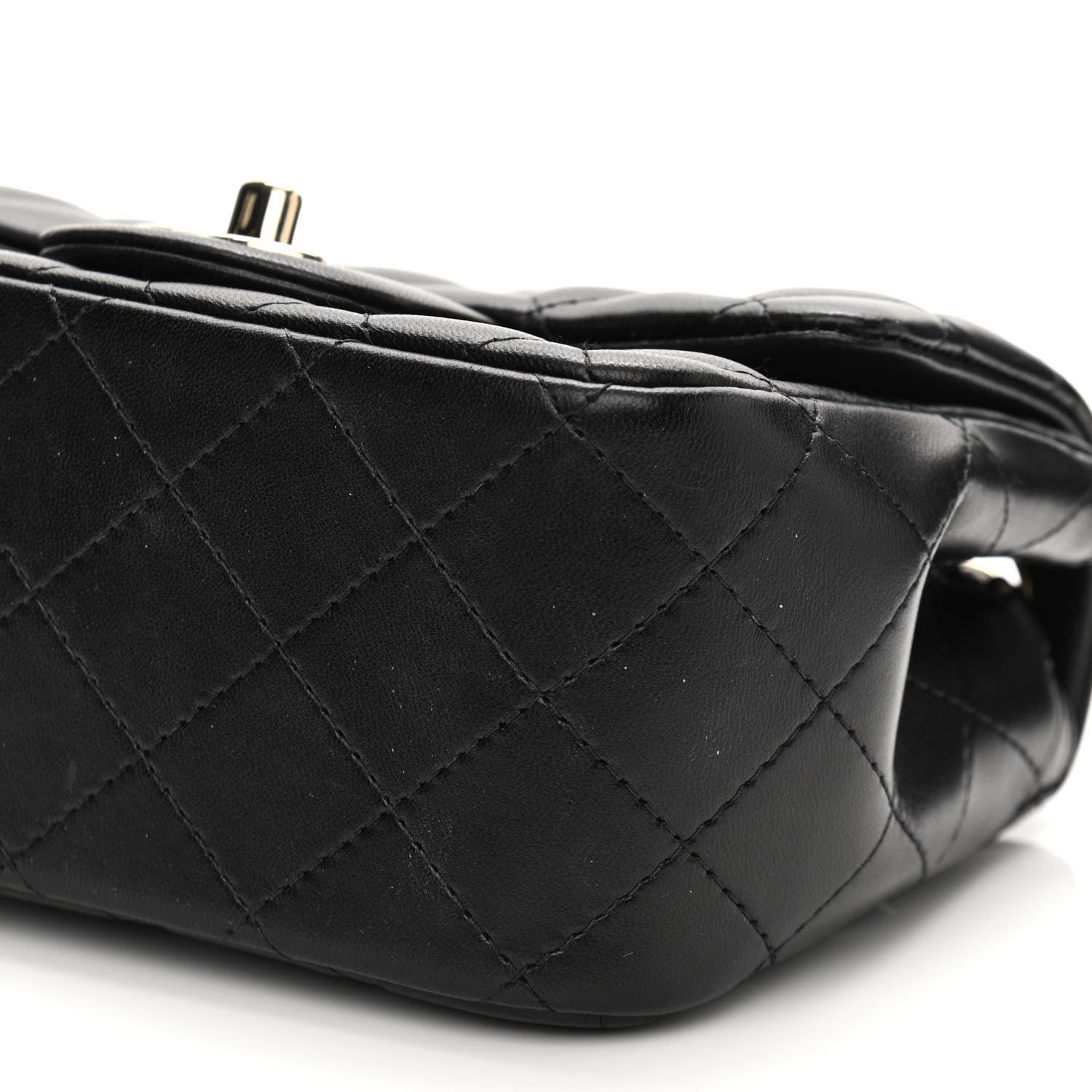 Chanel Lambskin Quilted Mini Square Flap Black 10 of 11