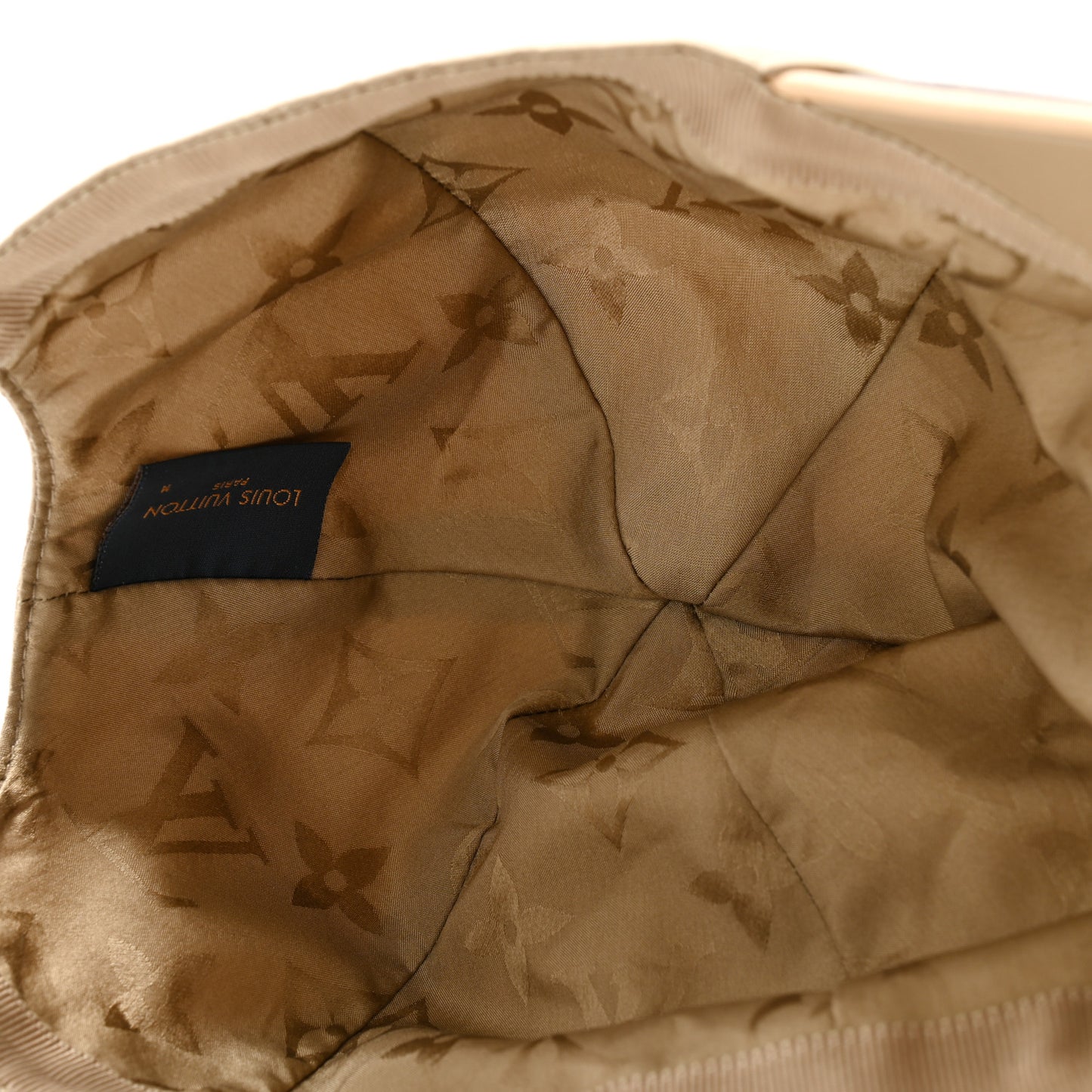 Monogram Polyester Silk LV Get Ready Cap M Beige