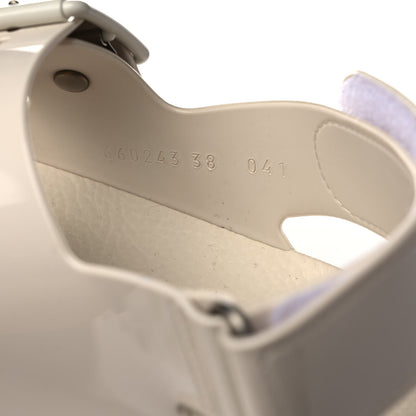 Gucci Rubber Mini Double G Womens Isla Dad Sandals 38 Dusty White 7 of 10