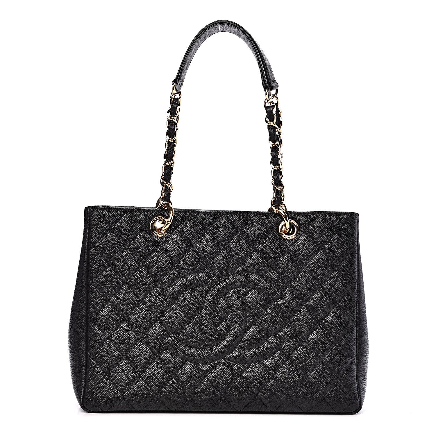 Chanel Caviar Quilted Grand Shopping Tote GST Black 1 of 8