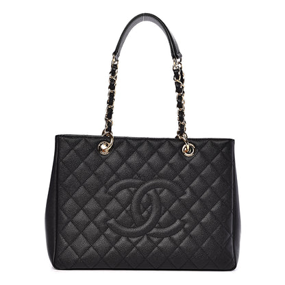 Chanel Caviar Quilted Grand Shopping Tote GST Black 1 of 8