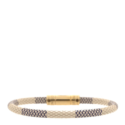 Louis Vuitton Damier Azur Keep It Bracelet 19 3 of 5