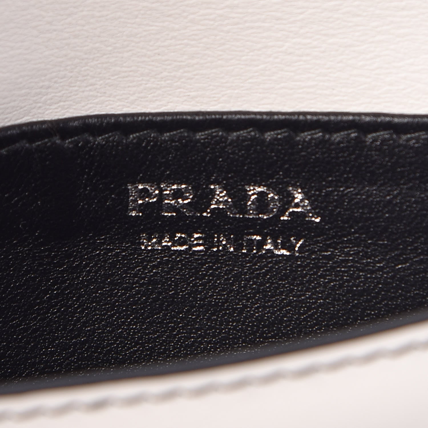 Prada City Calfskin Micro Sidonie Belt Bag 85 34 White Black 6 of 6