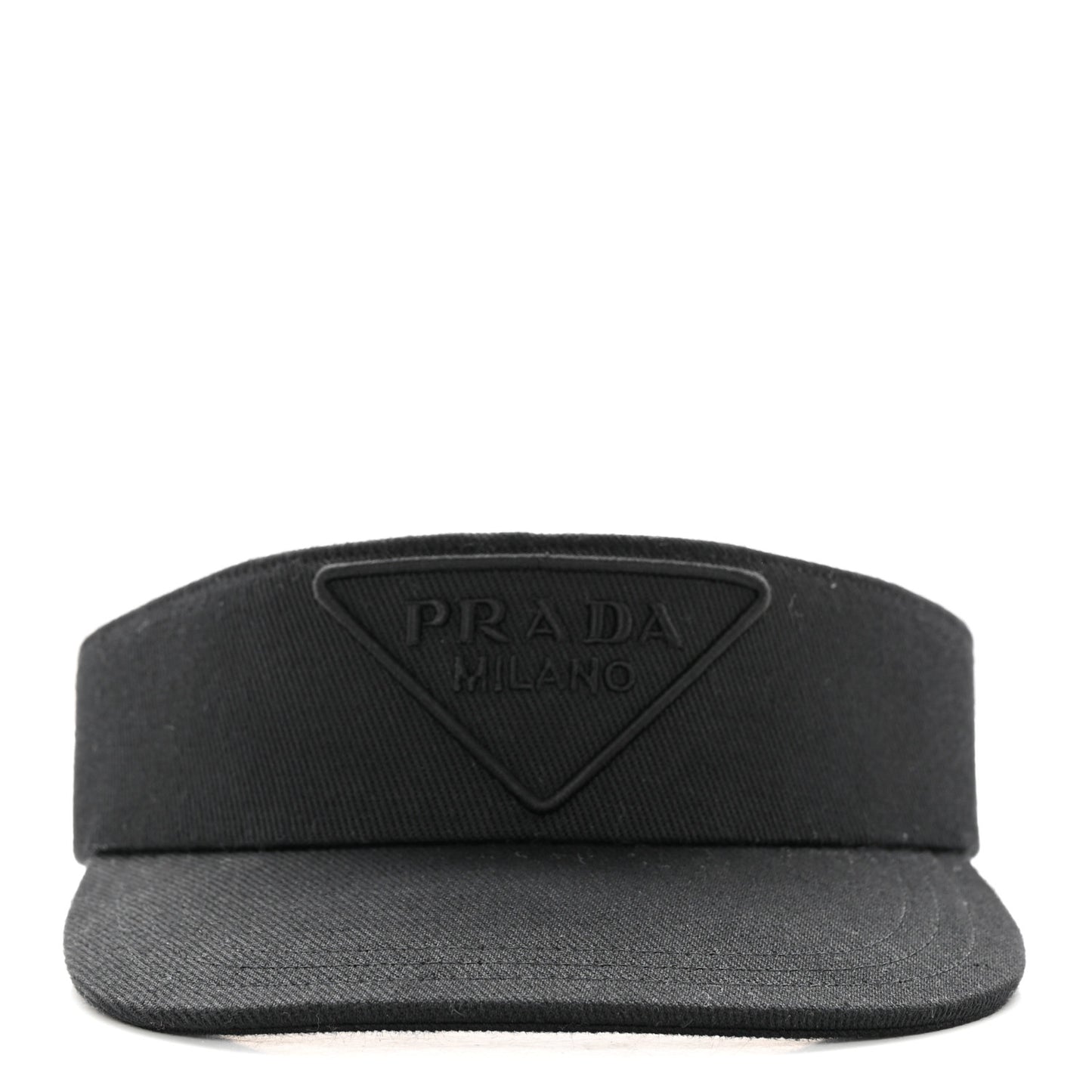 Drill Nylon Triangle Logo Embroidered Mens Visor M Black