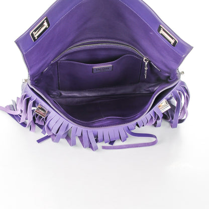 Prada Nappa Fringe Shoulder Bag Viola 5 of 8
