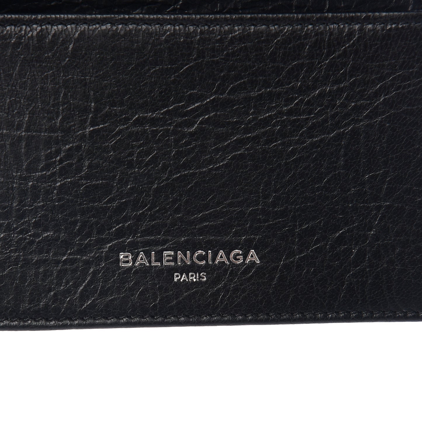 Agneau Classic Gold Hardware Card Case Black