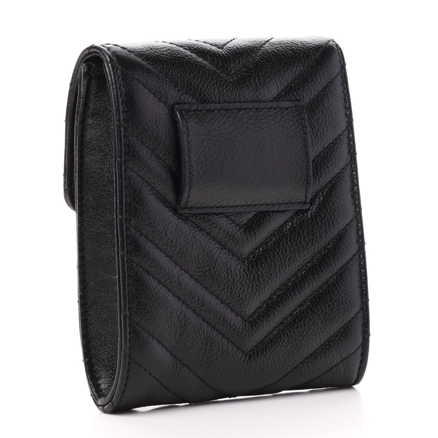 Gucci Calfskin Matelasse GG Marmont 2.0 Multi Belt Bag Pouch Black 3 of 9