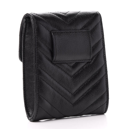 Gucci Calfskin Matelasse GG Marmont 2.0 Multi Belt Bag Pouch Black 3 of 9