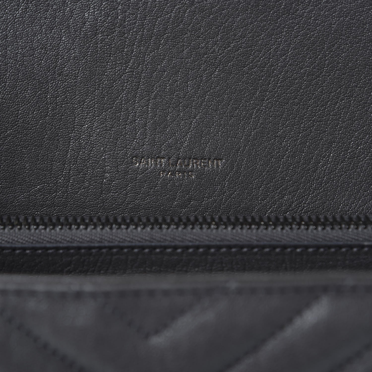 Saint Laurent Sheepskin Matelasse Chevron Monogram Large College Satchel Grey 8 of 12