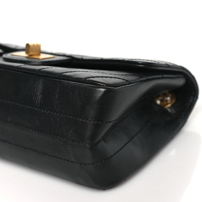 Chanel Aged Calfskin Chevron Quilted 2.55 Reissue Mini Flap Black 10 of 10