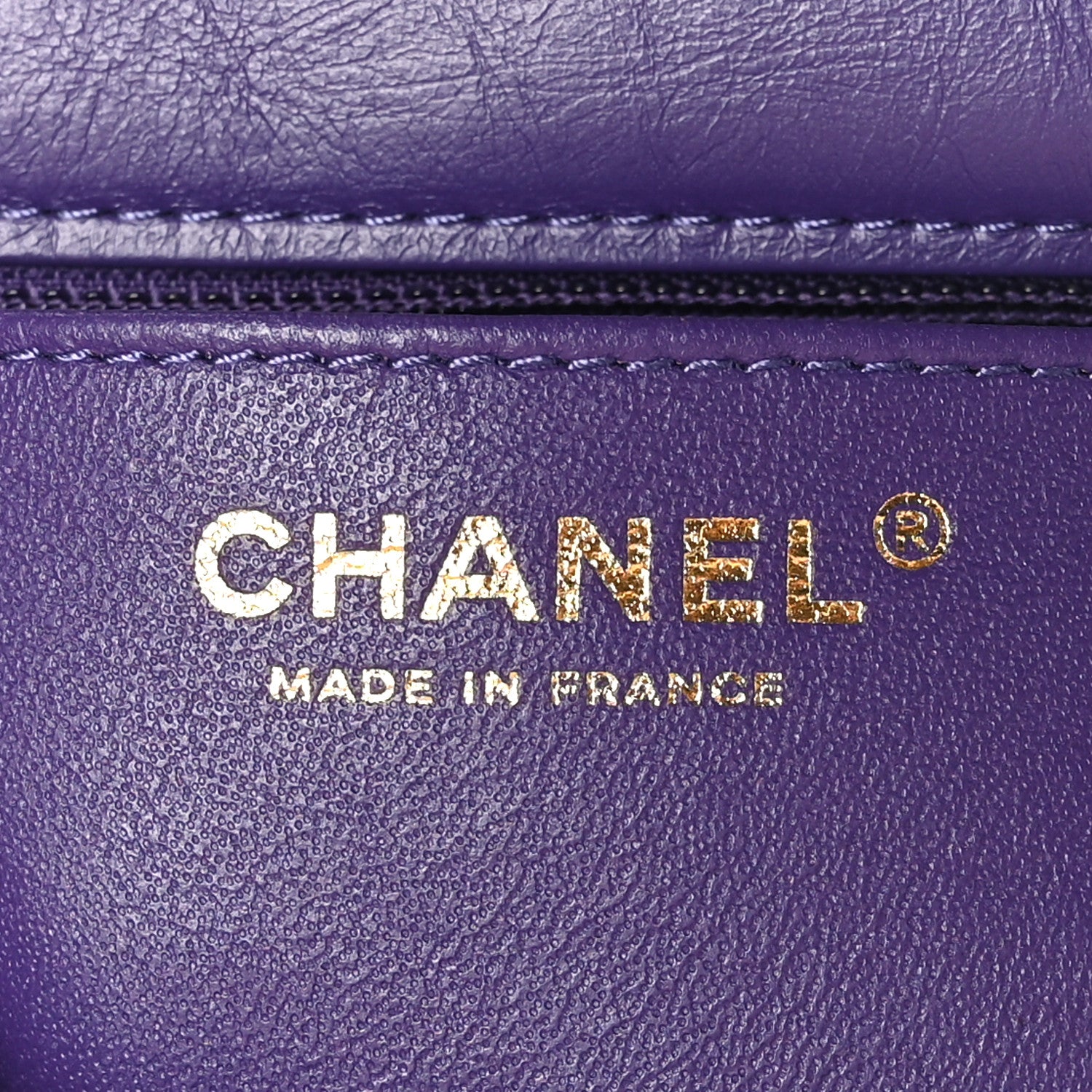 Chanel Aged Calfskin Quilted 2.55 Reissue Mini Flap Purple 7 of 10