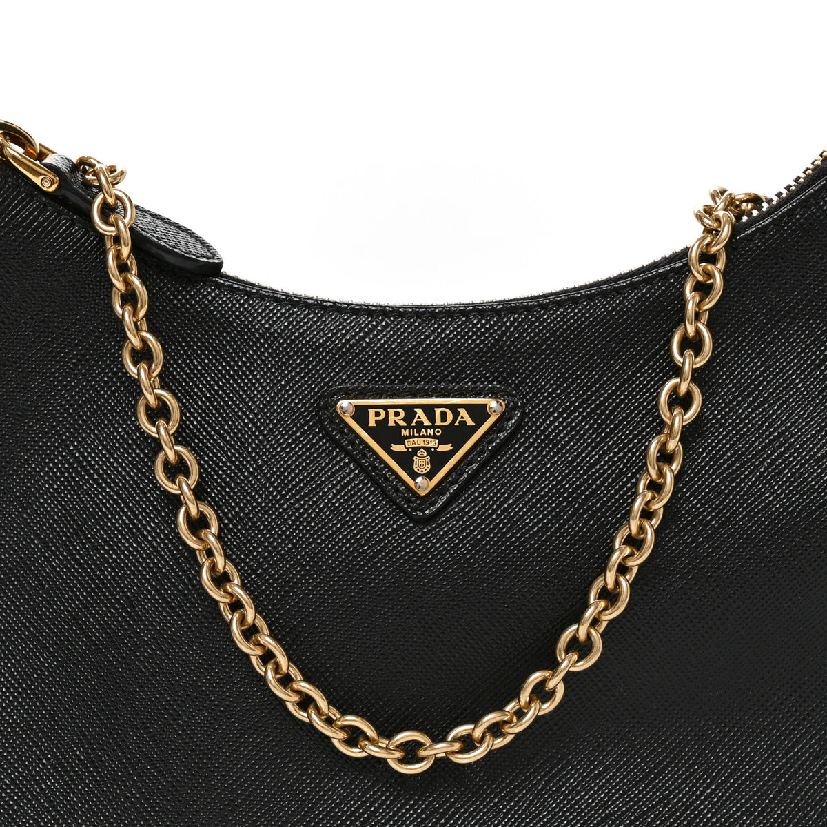 Prada Saffiano Lux Re-Edition 2005 Shoulder Bag Black 7 of 9