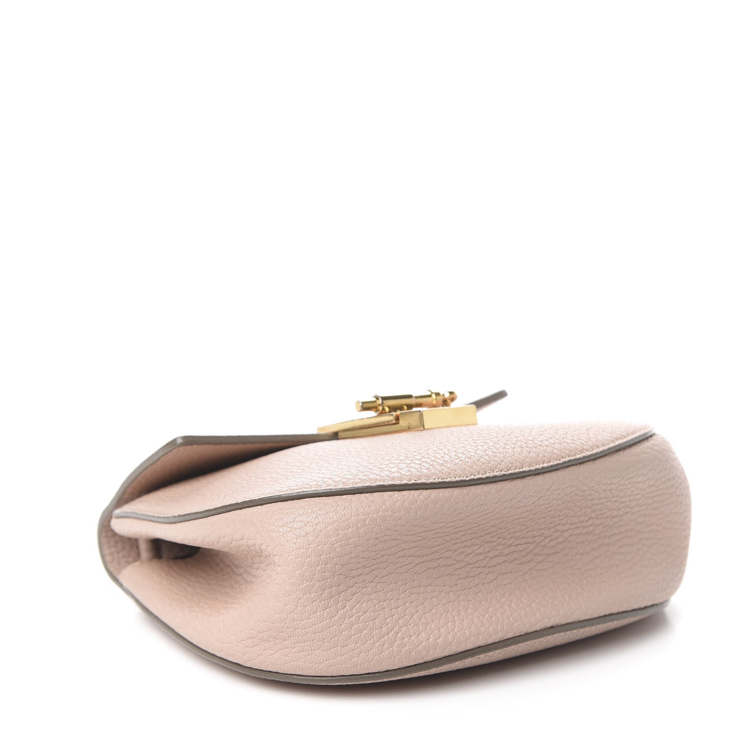 Chloe Grained Lambskin Mini Drew Shoulder Bag Cement Pink 4 of 13