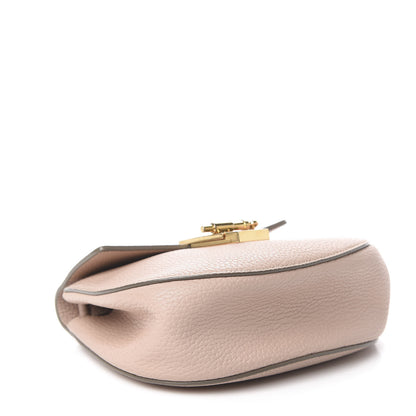 Chloe Grained Lambskin Mini Drew Shoulder Bag Cement Pink 4 of 13