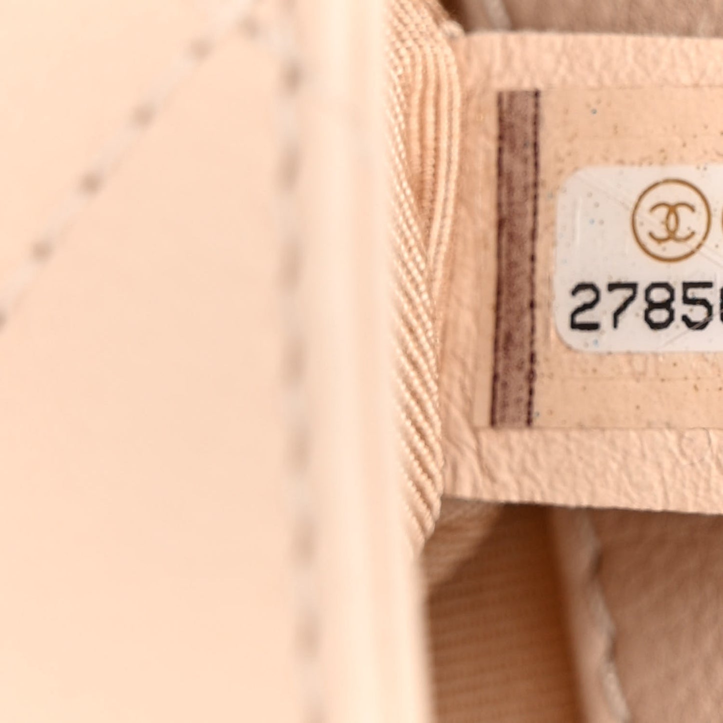 Calfskin Quilted Metal Small Top Handle Envelope Flap Beige