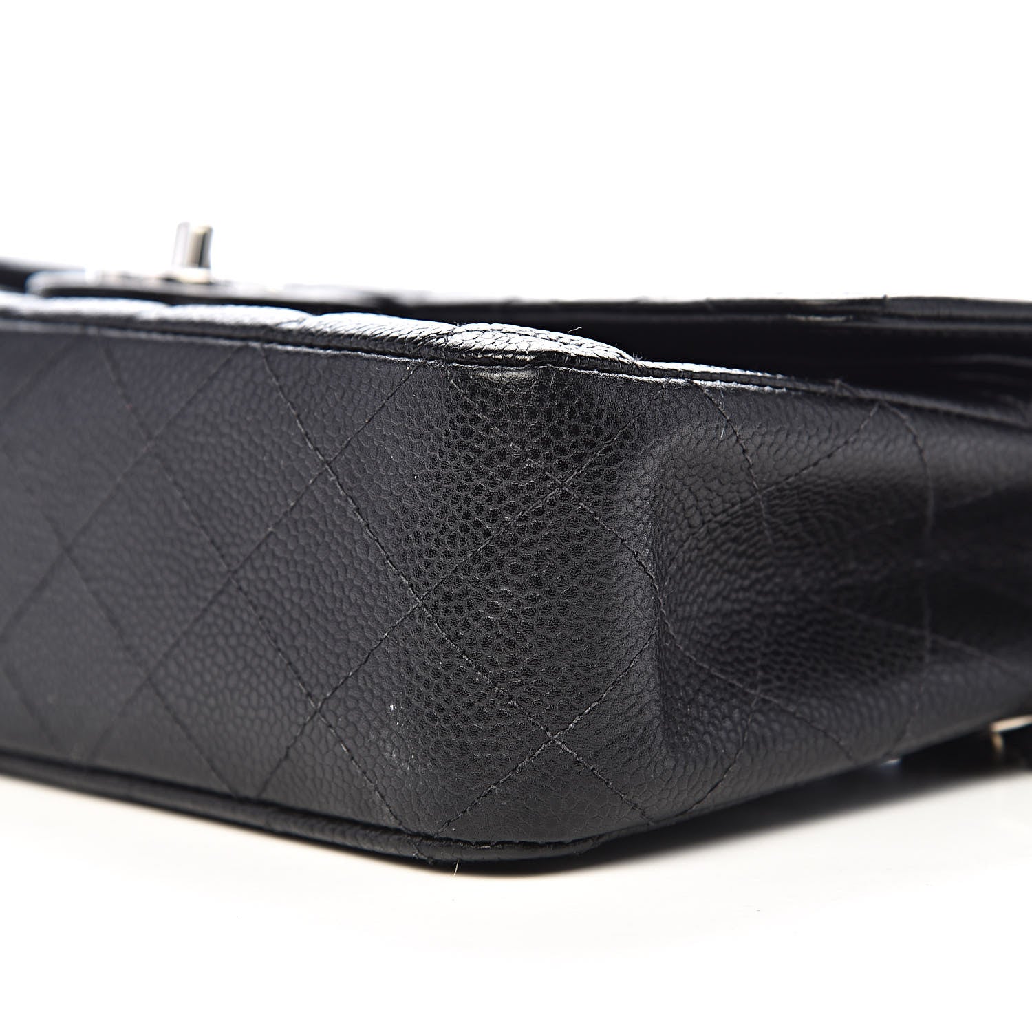 Chanel Caviar Quilted Medium Double Flap Black 14 of 16
