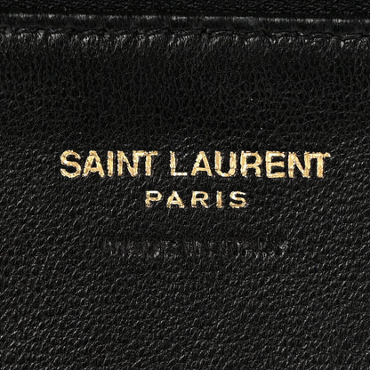 Saint Laurent Lambskin Large Calypso Bi-Fold Wallet Black 7 of 9