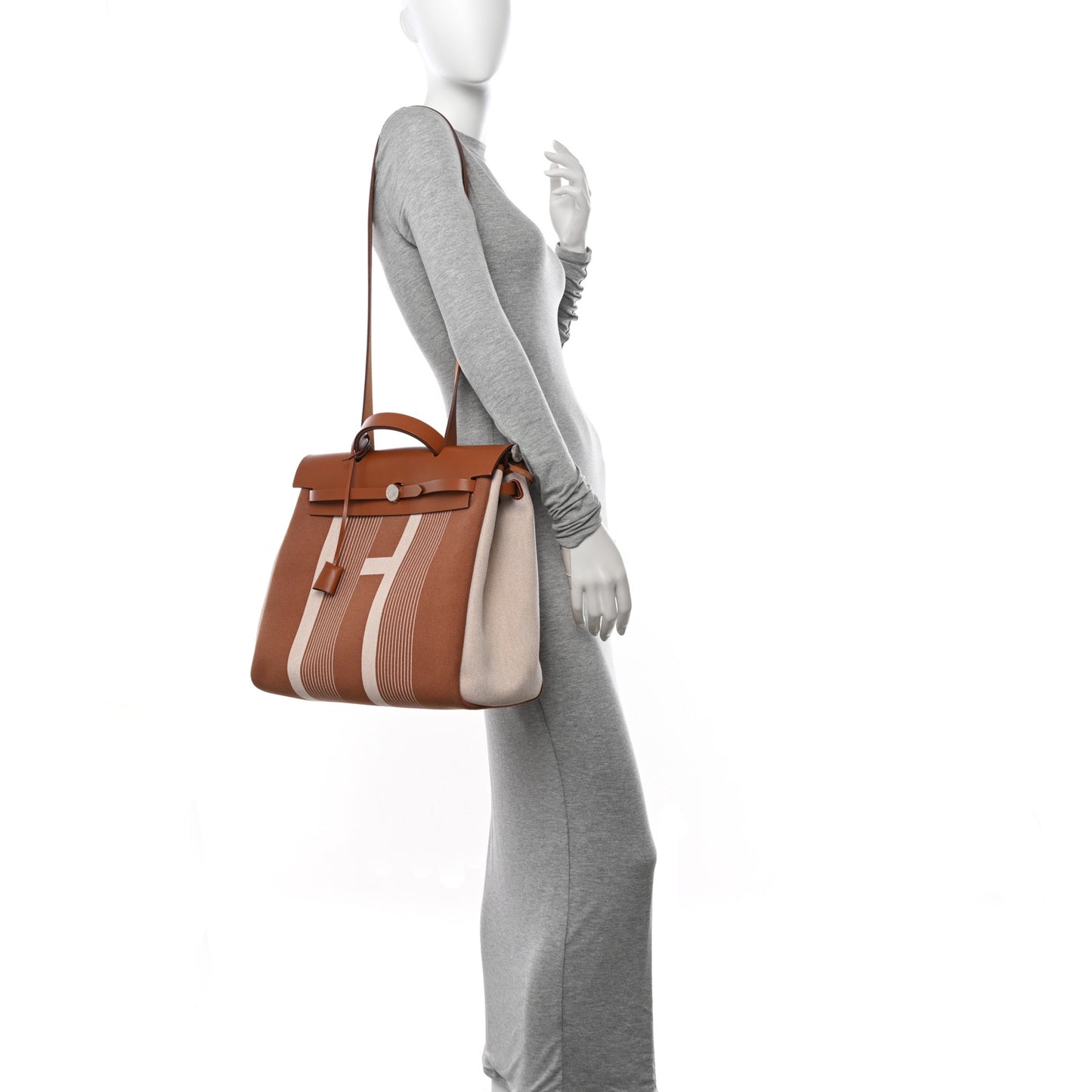 Vache Hunter Toile H Vibration Herbag Zip 39 MM Fauve Ecru Beige