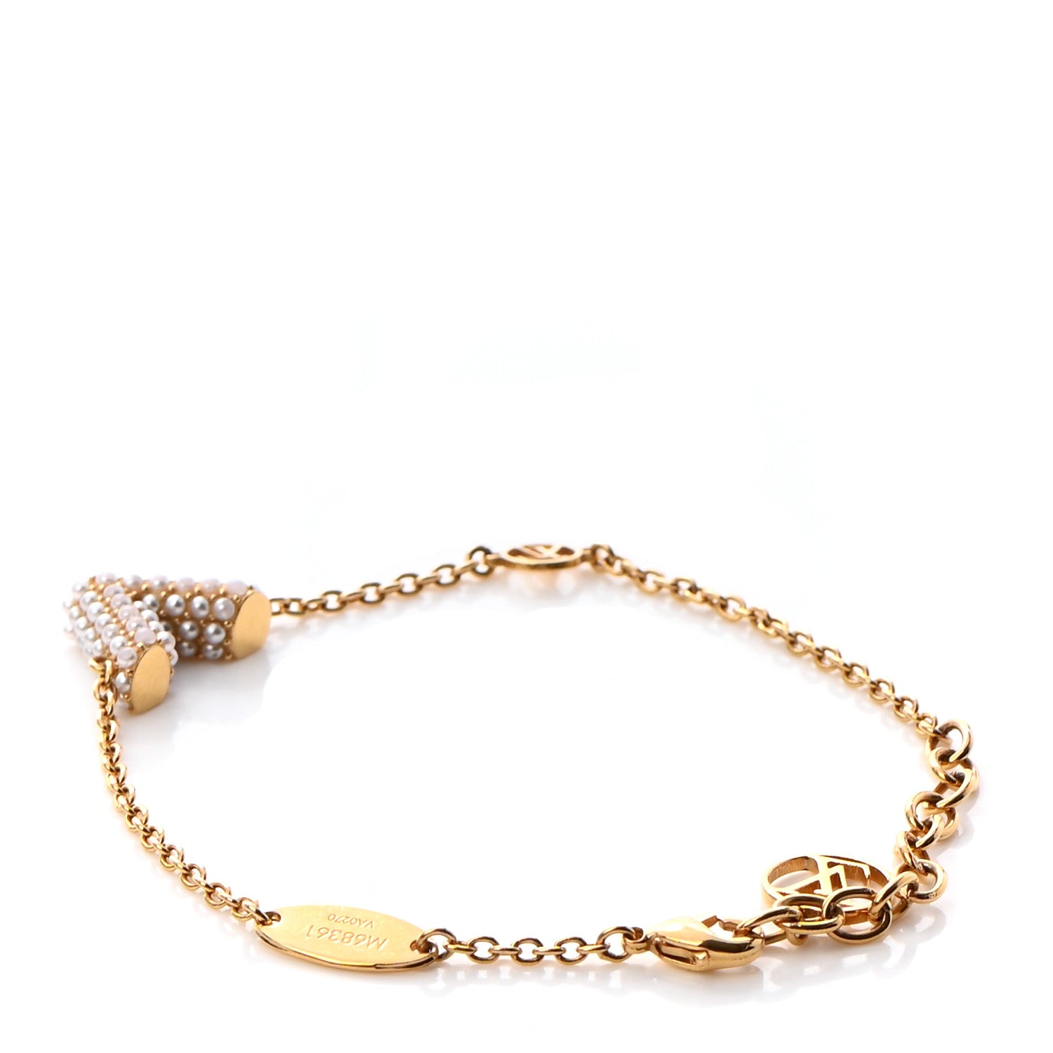 Louis Vuitton Essential V Perle Bracelet Gold 3 of 6
