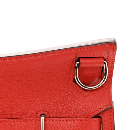Hermes Taurillon Clemence Jypsiere 28 Rouge Tomate 11 of 13