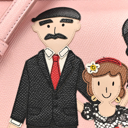 Dolce & Gabbana DOLCE GABBANA Dauphine Medium DG Family Patch Miss Sicily Satchel Rosa Carne 8 of 16