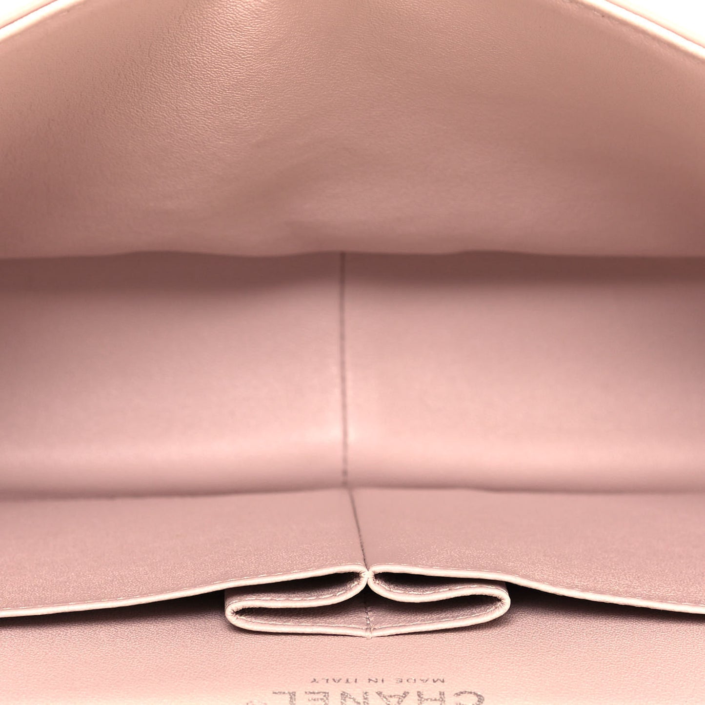 Patent Quilted Jumbo Double Flap Light Pink