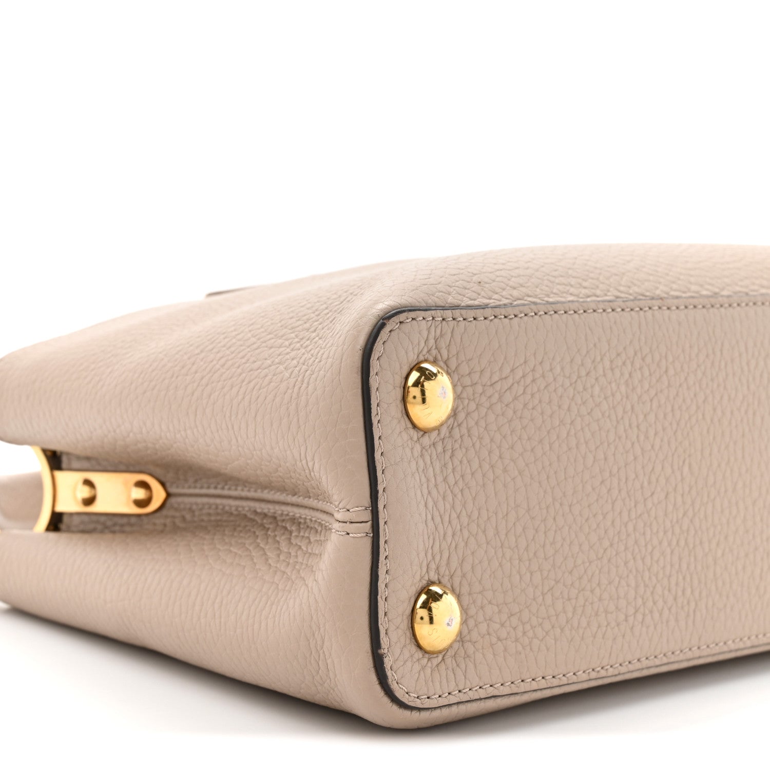 Louis Vuitton Taurillon Capucines BB Galet 10 of 16