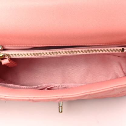 Chanel Caviar Quilted Small Coco Handle Flap Rose Clair 5 of 8