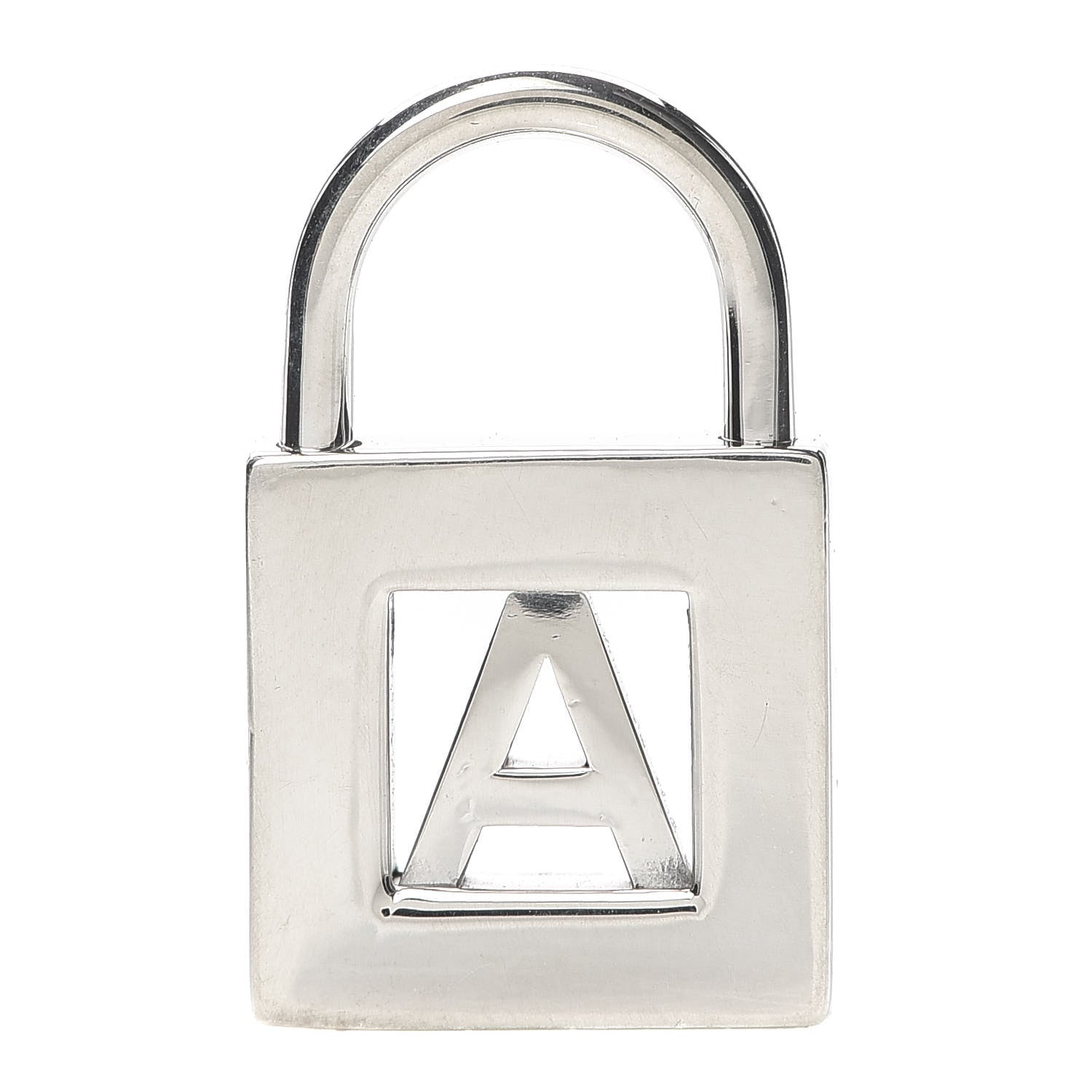 Tiffany Sterling Silver Letter A Lock Charm Pendant 1 of 3