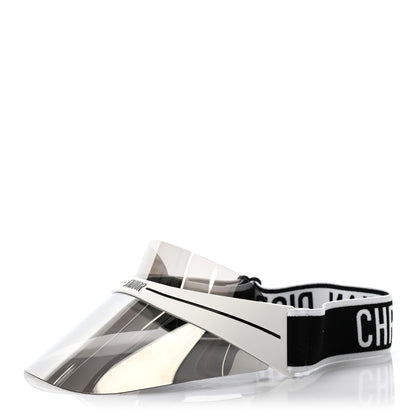Christian Dior Mirrored DiorClub1 Sun Visor White Black 1 of 7