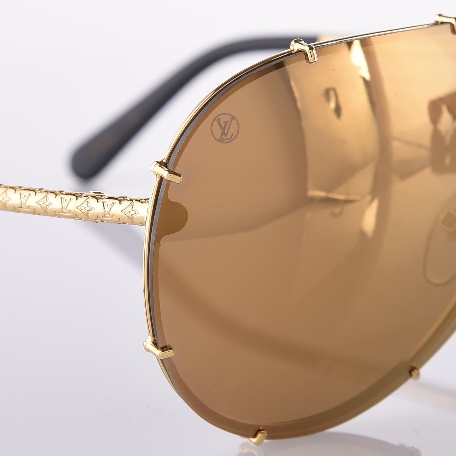 Louis Vuitton LV Drive Sunglasses Z0896W Gold 6 of 8