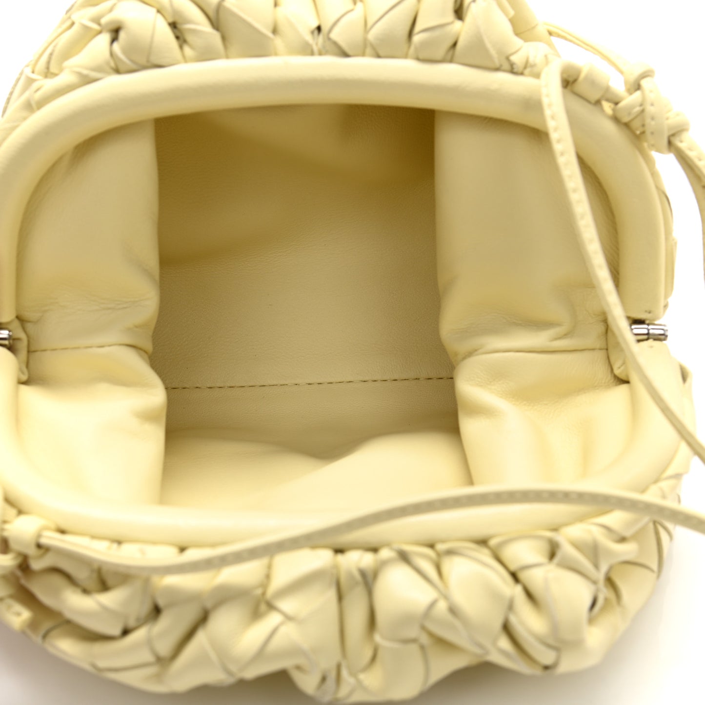 Nappa Intrecciato The Mini Pouch Lemon Washed