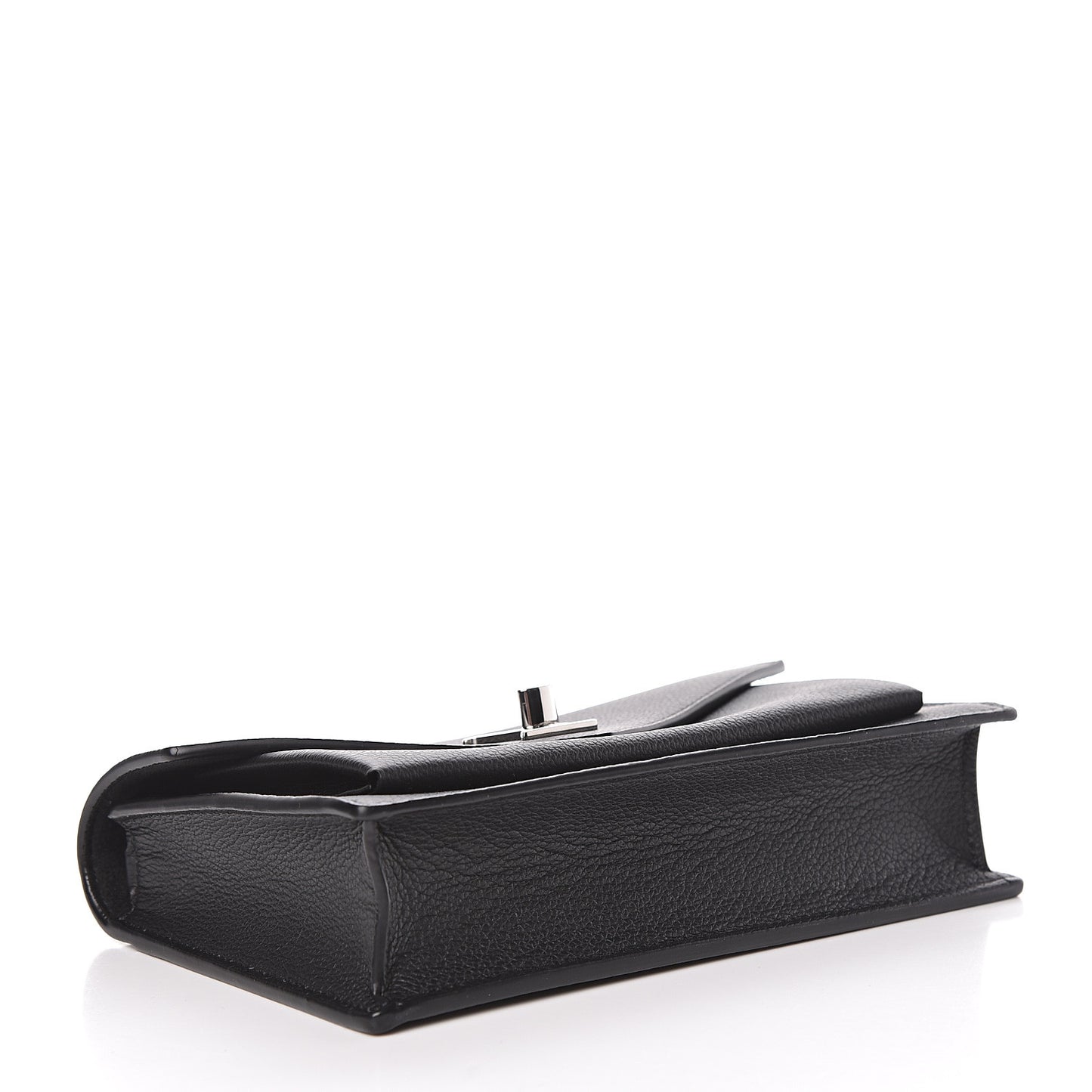 Soft Calfskin My Lockme Chain Pochette Black