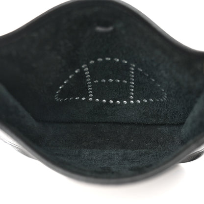 Hermes Taurillon Clemence Amazone Sangle Cavale Evelyne TPM Black Noisette 5 of 13