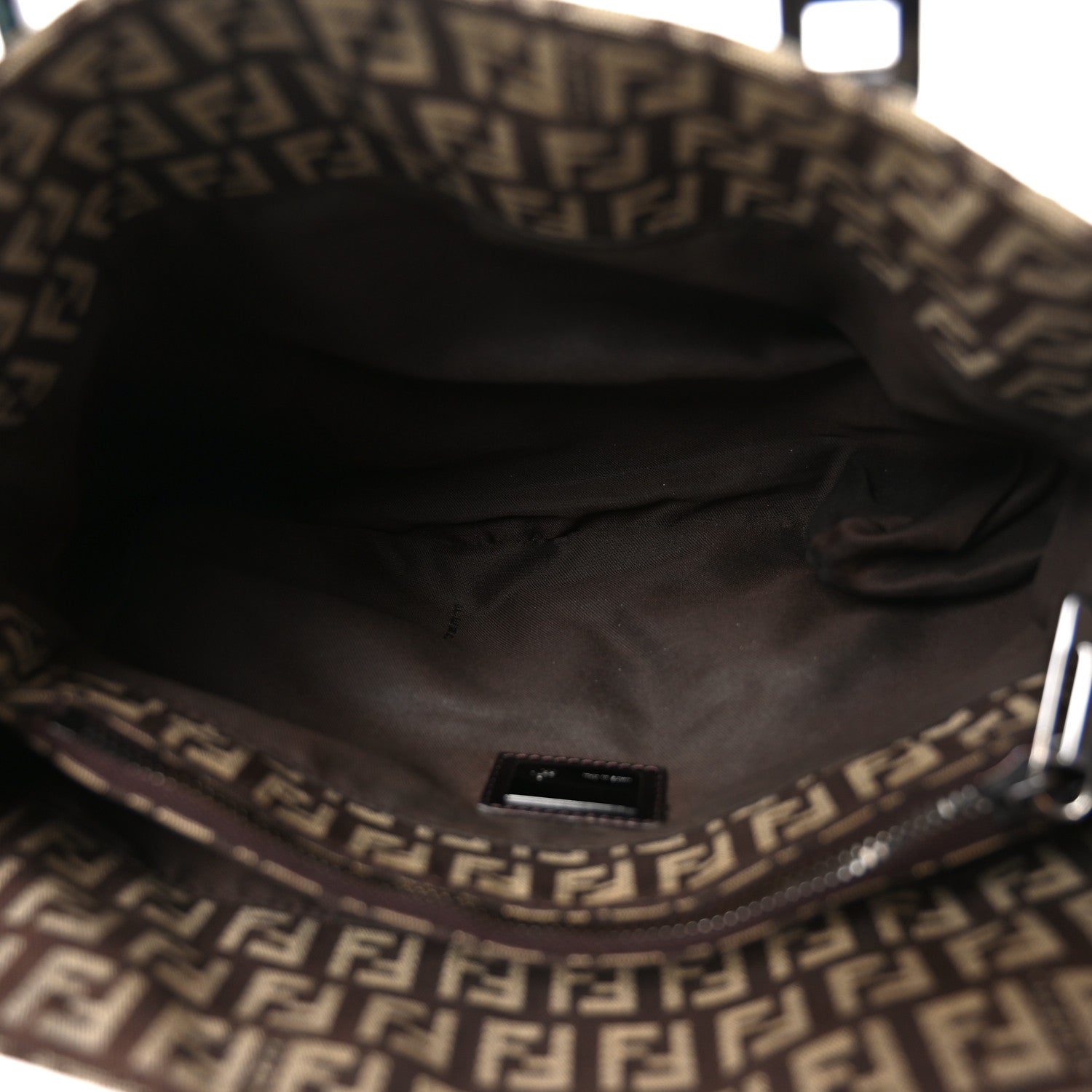 Fendi Zucchino Vitello Small Tote Testa di Moro Beige 5 of 11