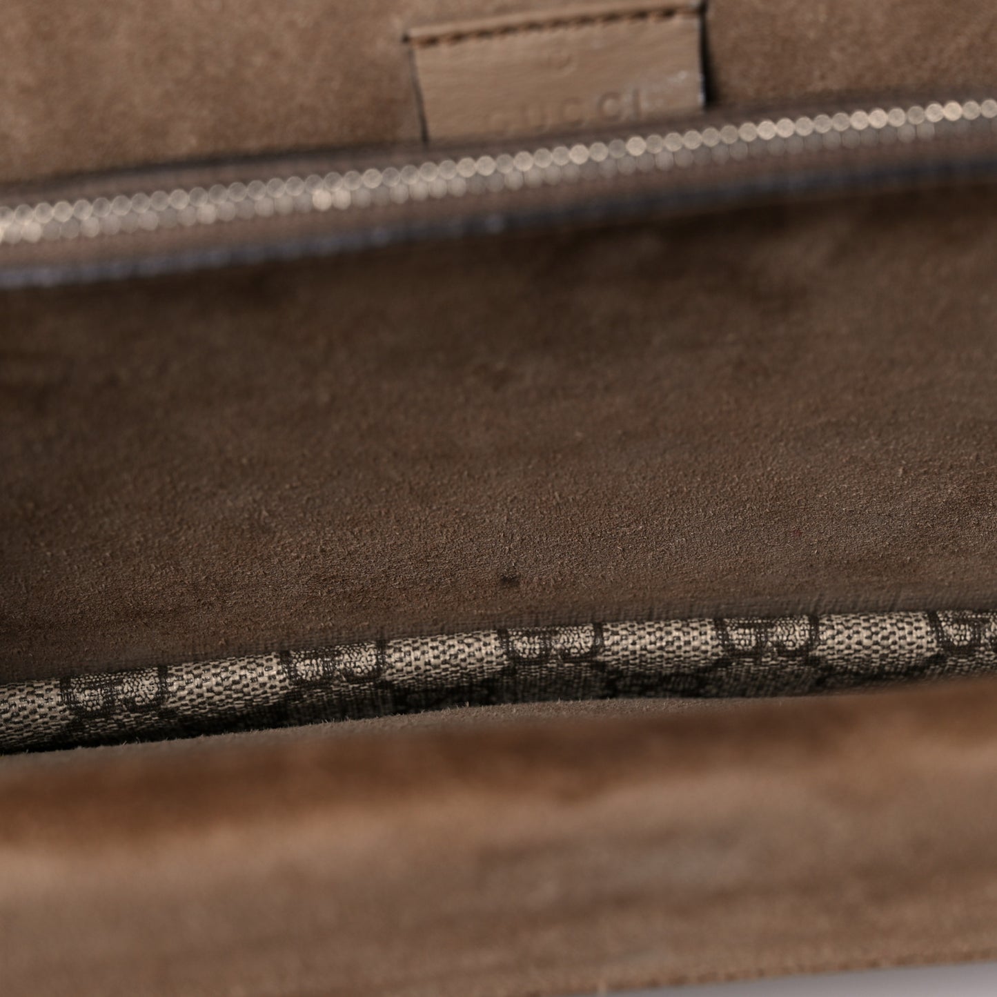 GG Supreme Monogram Small Dionysus Shoulder Bag Taupe