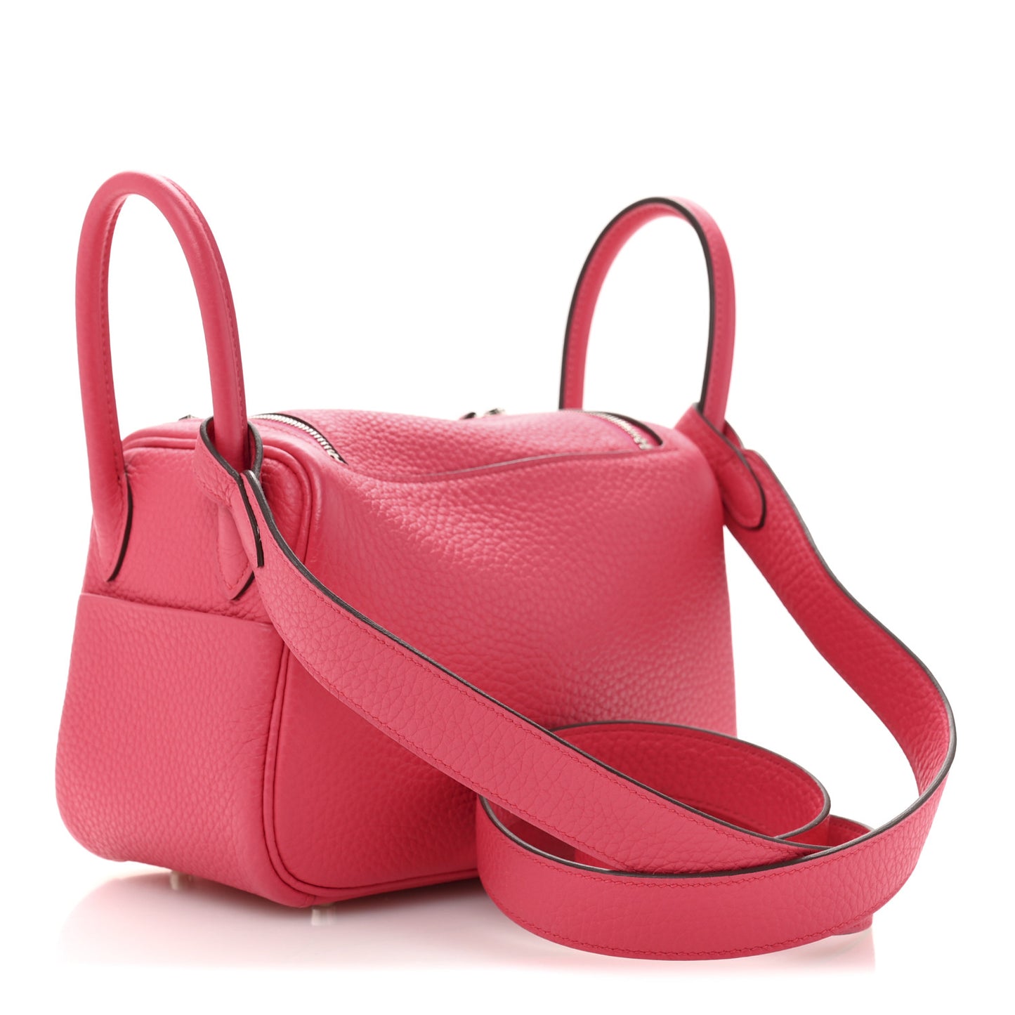 Taurillon Clemence Mini Lindy 20 Rose Extreme